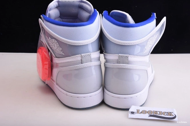 Rep High Racer 1 Zoom CK6637-104 Blue Jordan White Retro Air 0709